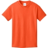 Custom Port & Co Youth Core Cotton Tee. Orange