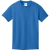Custom Port & Co Youth Core Cotton Tee. Royal Blue
