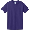 Custom Port & Co Youth Core Cotton Tee. Team Purple