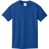 Custom Port & Co Youth Core Cotton Tee. True Royal Blue