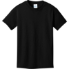 Custom Port & Co Youth Core Cotton DTG Tee Jet Black
