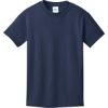 Custom Port & Co Youth Core Cotton DTG Tee Navy Blue