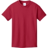 Custom Port & Co Youth Core Cotton DTG Tee Red
