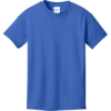 Custom Port & Co Youth Core Cotton DTG Tee Royal Blue