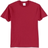 Custom Port & Co Tall Core Blend Tee. Red