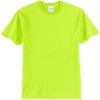 Custom Port & Co Tall Core Blend Tee. Safety Green