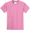Custom Port & Co Youth Core Blend Tee. Candy Pink