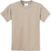 Custom Port & Co Youth Core Blend Tee. Desert Sand