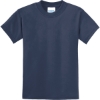 Custom Port & Co Youth Core Blend Tee. Navy Blue