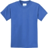 Custom Port & Co Youth Core Blend Tee. Royal Blue
