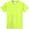 Custom Port & Co Youth Core Blend Tee. Safety Green