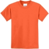 Custom Port & Co Youth Core Blend Tee. Safety Orange