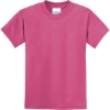 Custom Port & Co Youth Core Blend Tee. Sangria Pink