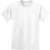 Custom Port & Co Youth Core Blend Tee. White