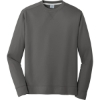 Custom Port & Co Performance Fleece Crewneck Sweatshirt. Charcoal Gray