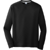 Custom Port & Co Performance Fleece Crewneck Sweatshirt. Jet Black