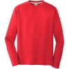 Custom Port & Co Performance Fleece Crewneck Sweatshirt. Red