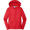 Custom Port & Co Youth Performance Fleece Pullover Hooded Sweatshirt. Red