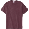 Custom Port & Co Bouncer Tee Heather Athletic Maroon Red