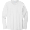 Custom Port & Co Long Sleeve Bouncer Tee White