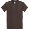 Custom Port & Co Essential Tee. Brown