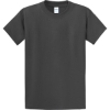 Custom Port & Co Essential Tee. Charcoal Gray