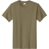 Custom Port & Co Essential Tee. Coyote Brown