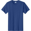 Custom Port & Co Essential Tee. Deep Marine Blue