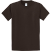 Custom Port & Co Essential Tee. Dark Chocolate Brown
