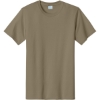 Custom Port & Co Essential Tee. Dusty Brown