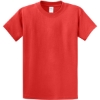 Custom Port & Co Essential Tee. Fiery Red