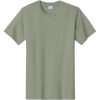 Custom Port & Co Essential Tee. Stonewashed Green
