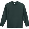 Custom Port & Co Long Sleeve Essential Tee. Dark Green