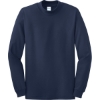 Custom Port & Co Essential Mock Turtleneck. Navy Blue