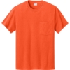 Custom Port & Co Essential Pocket Tee. Orange
