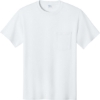 Custom Port & Co Essential Pocket Tee. White