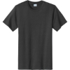 Custom Port & Co Tall Essential Tee. Charcoal Gray