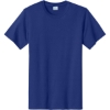 Custom Port & Co Tall Essential Tee. Deep Marine Blue