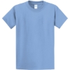 Custom Port & Co Tall Essential Tee. Light Blue
