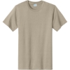 Custom Port & Co Tall Essential Tee. Light Sand Beige