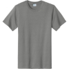 Custom Port & Co Tall Essential Tee. Medium Grey