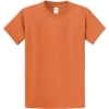 Custom Port & Co Tall Essential Tee. Orange Sherbet