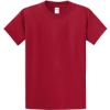 Custom Port & Co Tall Essential Tee. Red