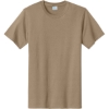 Custom Port & Co Tall Essential Tee. Sand Beige