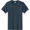 Custom Port & Co Tall Essential Tee. Steel Blue