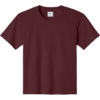 Custom Port & Co Youth Essential Tee. Athletic Maroon Red