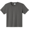 Custom Port & Co Youth Essential Tee. Charcoal Gray