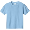 Custom Port & Co Youth Essential Tee. Light Blue