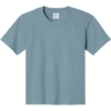 Custom Port & Co Youth Essential Tee. Stonewashed Blue