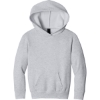 Custom Port & Co Youth Easy Fleece Pullover Hooded Sweatshirt Ash Gray
